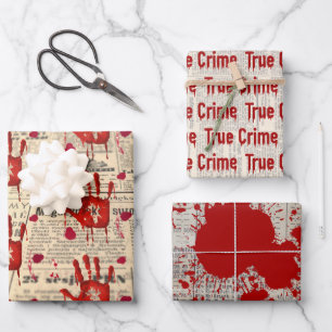 Mysterie moordzaak crime fan cold case bloederig inpakpapier vel