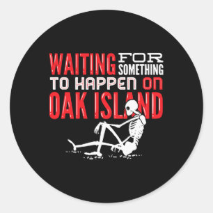Mysterie op het eiken- en eikeneiland ronde sticker