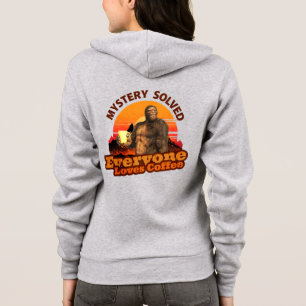 Mysterie Opgelost Iedereen Houdt van Koffie Bigfoo Hoodie