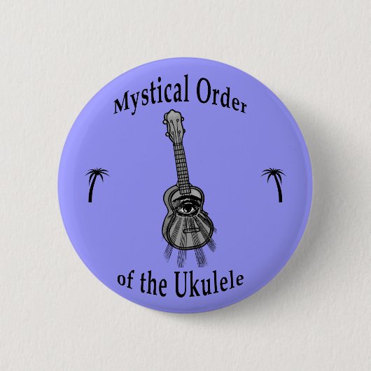Mysterie van de Ukulele Ronde Button 5,7 Cm (Voorkant)