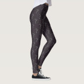 Mysterie-vraagteken: onbewerkte puzzelgrijs leggings (Rechts)