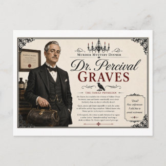 Mysteriefeest uit de jaren 40 Dr Percival Graves Briefkaart