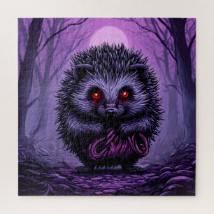 Mysterieke egel in griezelig bos legpuzzel