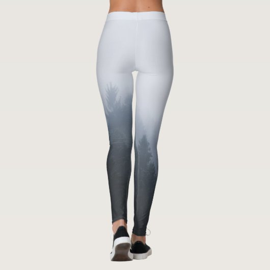 Mysteriel bos in de mist leggings (Achterkant)