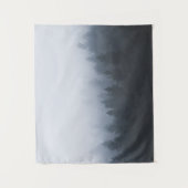 Mysteriel bos in de mist wandkleed (Voorkant)