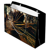 Mysteriel kasteel in de bossen en uil groot cadeauzakje (Achterkant Gekanteld)