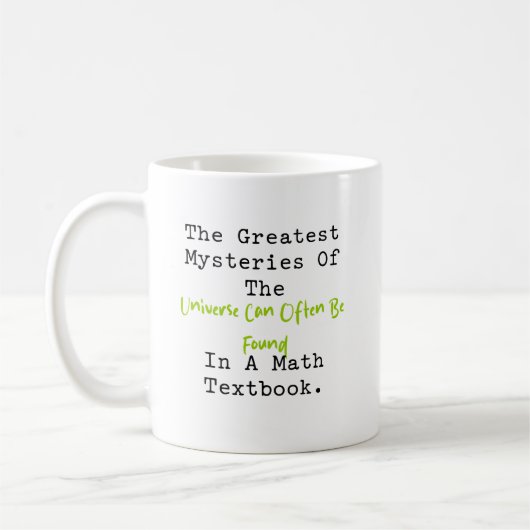 Mysteries of Universe Math Textbook Explorer Koffiemok (Links)