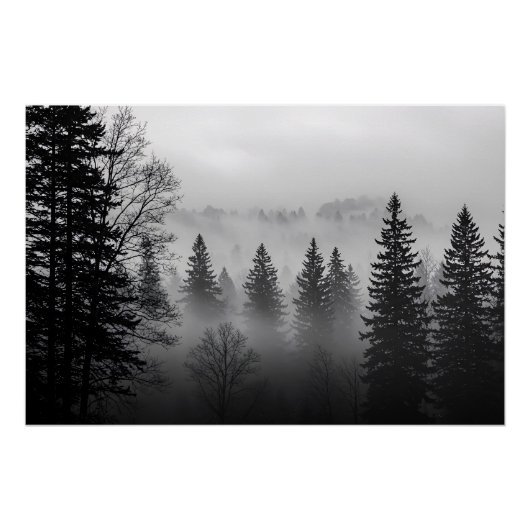 Mysteries van de Mist Glanzend Perfect Poster (Voorkant)