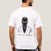 Mysterieus Man in Suit T-shirt (Achterkant)