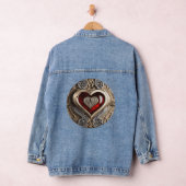 Mysterieus Ornament met een rood hart Denim Jacket (Hangar)