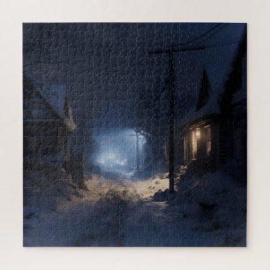 Mysterieus Winterdorp Legpuzzel