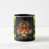 Mystérieuse mascarade boule beauté masque mug (Centre)