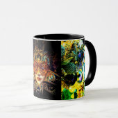 Mystérieuse mascarade boule beauté masque mug (Devant droit)