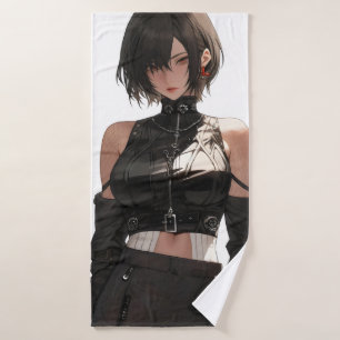 Mystérieux Anime Girl Cuir
