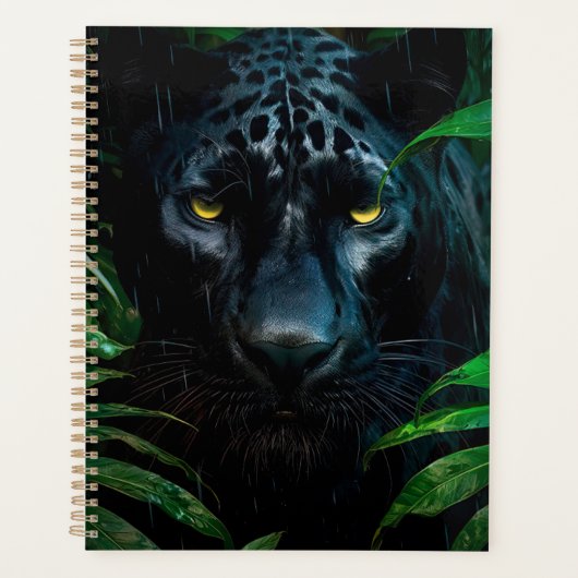 Mystérieux Black Panther Jungle Faune Design (Devant)