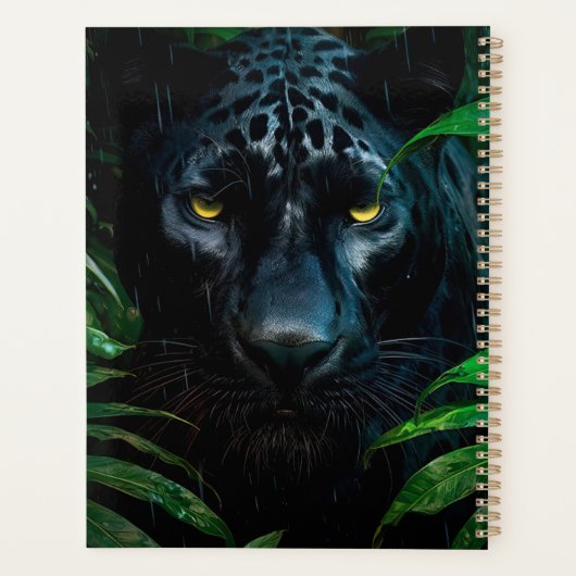 Mystérieux Black Panther Jungle Faune Design (Dos)
