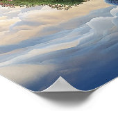 Mystérieux Floral Surreal Nature Poster (Coin)