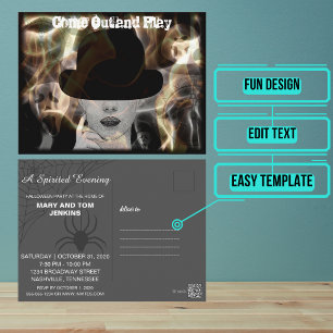 Mystérieux Halloween Invitation Élégant