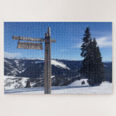 Mystérieux Ski Resort Mariage Proposition Puzzle (Horizontal)