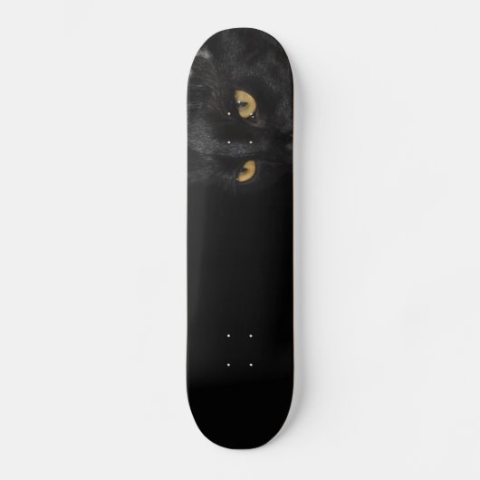 Mysterieuze Black Cat Fotografie Skateboard (Voorkant)