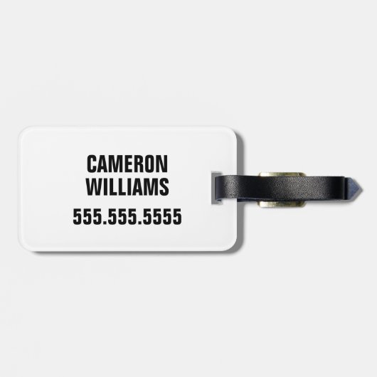 Mysterieuze Black Panther Oerwoud Wildlife Design Bagagelabel (Achterkant horizontaal)