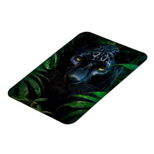 Mysterieuze Black Panther Oerwoud Wildlife Design Magneet (Linkerzijde)