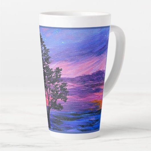 mysterieuze boom latte mok (Rechterhoek)