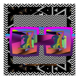 Mysterieuze bril perfect poster