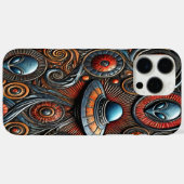 Mysterieuze buitenaardse ambacht in een kleurrijk  Case-Mate iPhone case (Achterkant (horizontaal))