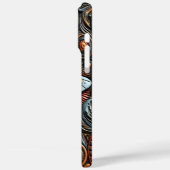 Mysterieuze buitenaardse ambacht in een kleurrijk  Case-Mate iPhone case (Achterkant / Links)