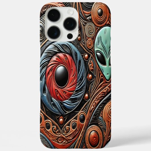 Mysterieuze buitenaardse wezens verkennen levendig Case-Mate iPhone case (Achterkant)