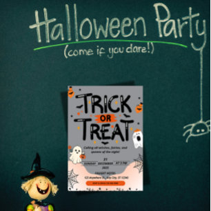 Mysterieuze Chinese Tekst Halloween Uitnodiging