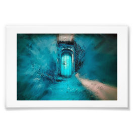 Mysterieuze deur foto afdruk