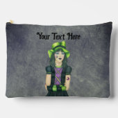 Mysterieuze Gothic Meisje Tattoos Groen Pet Grunge Etui (Voorkant)