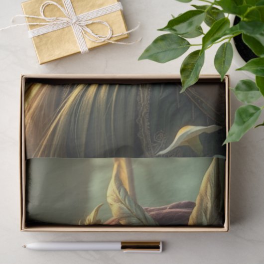 Mysterieuze gotische drakenfee tissuepapier (Geschenk)