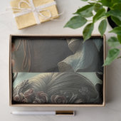 Mysterieuze gotische drakenfee tissuepapier (Geschenk)