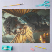 Mysterieuze gotische drakenfee tissuepapier (Craft)