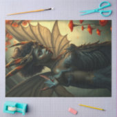 Mysterieuze gotische drakenfee tissuepapier (Craft)