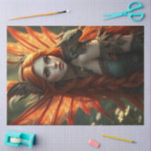 Mysterieuze gotische drakenfee tissuepapier (Craft)