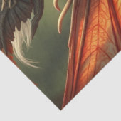 Mysterieuze gotische drakenfee tissuepapier (Detail)