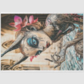 Mysterieuze gotische Paris Gargoyle Decoupage Tissuepapier (Voorkant)