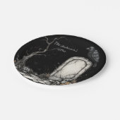 Mysterieuze Halloween Night Custom Papieren Bordje (Gekanteld)