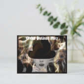 Mysterieuze Halloween uitnodiging Elegant (Staand voorkant)