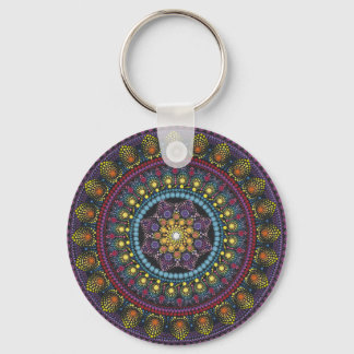 Mysterieuze mandala sleutelhanger