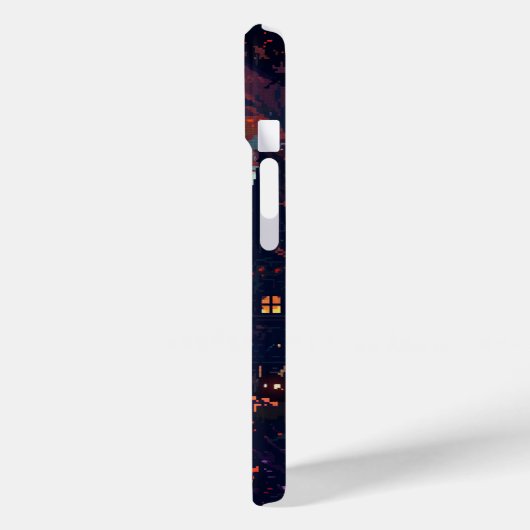 Mysterieuze Mansion Pixel Art Case-Mate iPhone Case (Achterkant / Links)