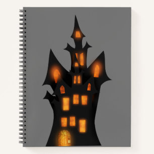 Mysterieuze memoires: Halloween Custom 8.5" x 11" Notitieboek