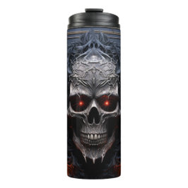 Mysterieuze Metal Skull Tumbler Wrap | Gotische sc Thermosbeker