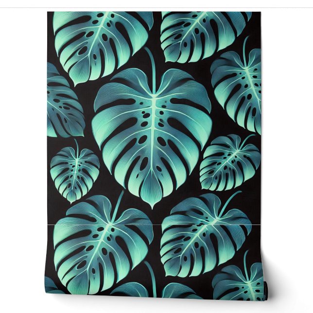 Mysterieuze Monstera Behang (Afrollen)