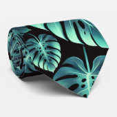 Mysterieuze Monstera Stropdas (Opgerold)