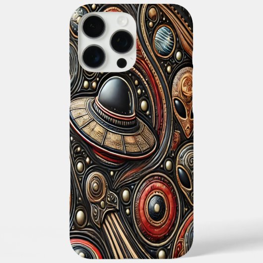Mysterieuze ontmoeting met UFO's en buitenaardse w Case-Mate iPhone Case (Achterkant)